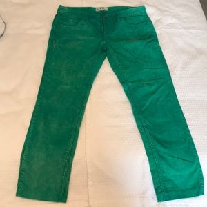 🌸Free People green/blue cords🌸